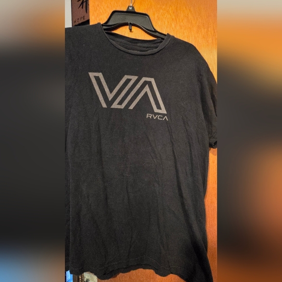 RVCA charcoal Gray/black T-shirt SzL - Picture 8 of 8